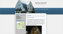 Desktop Screenshot of hotel-zatisi.cz