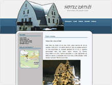 Tablet Screenshot of hotel-zatisi.cz