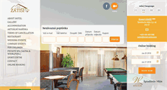 Desktop Screenshot of hotel-zatisi.com